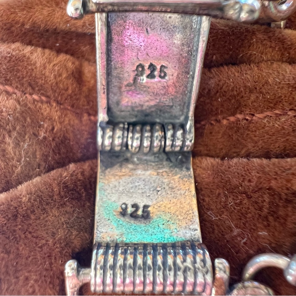 Vintage Silpada Sterling Silver Chunky Wide Link Bracelet Watch 7" - Picture 4 of 11
